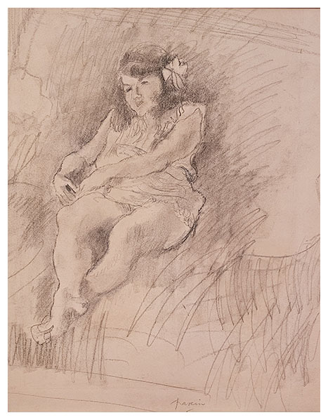 Jules Pascin La Jeune fille au ruban 1928